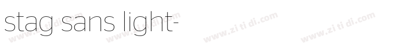 stag sans light字体转换 stag sans light字体转换